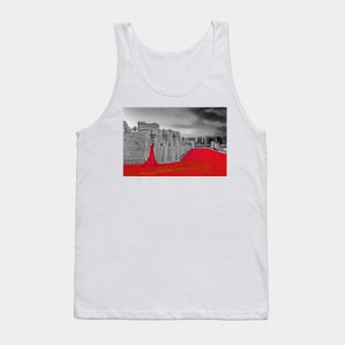 Tower of London Red Poppies Tank Top